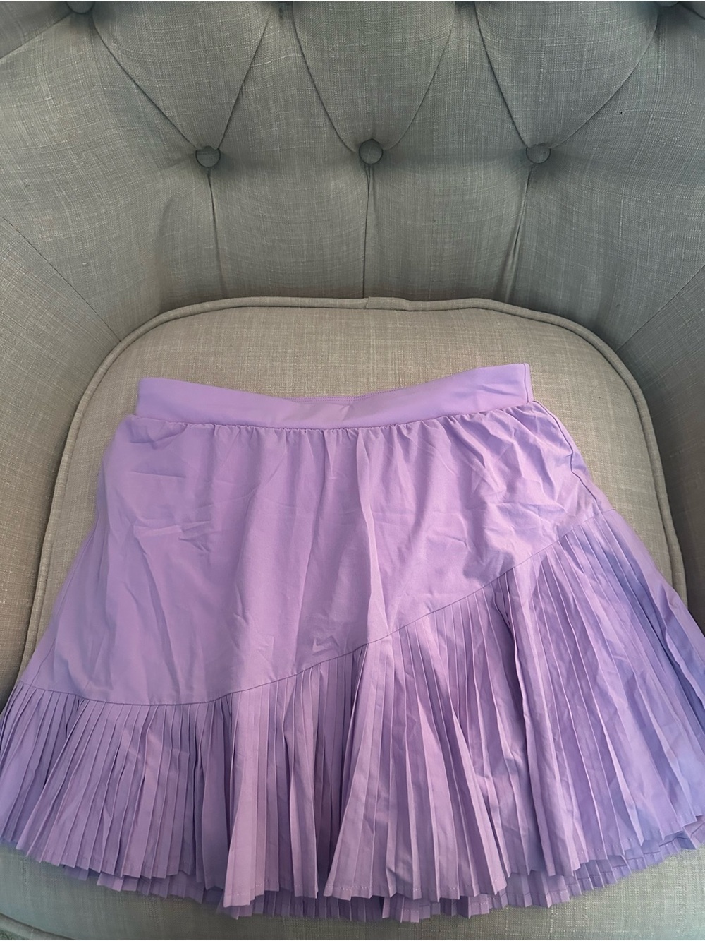 SPANX Lavender Pleated Skater Skirt